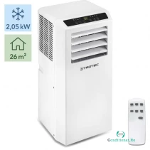Aer conditionat portabil Trotec PAC 2010 SH Capacitate 7.000 Btu Functie incalzire Telecomanda Display Timer Debit 320mc/o